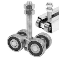 Galvanized Steel Construction 4-Wheel Trolley Welded Bearings And Pins 1pc