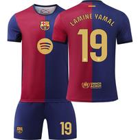 Teens Kids Adults Football Kits Sport Training Jersey Set with Socks 24/25 Barça Home #19 Lamine Yamal 16