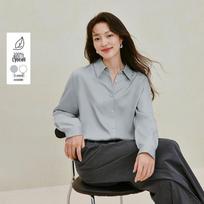 INMAN Women's Commuter Lapel Long Sleeve Shirt