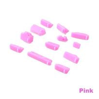 5set 65pcs Computer Accessories Useful Cover Silica Gel Laptop Dustproof Dust Plug Stopper rožinė