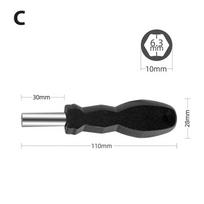 1/4 (6.35Mm) Ratchet Screwdriver Bit Holder Handle Multifunctional Magnetic Bit