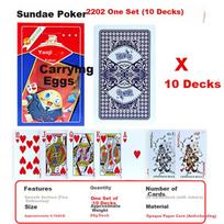 Yaoji Guandan Special Playing Cards, 2202 Authentic Extended Poker Cards, High-Quality Thickened Durable Competition Cards, 10 Decks Set, Guanda