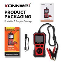 KONNWEI KW331 6V/12V/24V Battery Tester for Cars Motor Truck 100-2000 CCA Cranking Charging System Analyzer Tool DIY Users KW331