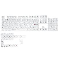 Korean Transparent Keycap Set Pc Shine Through Backlit Keycaps Cbsa Profile For Mx Switch Mechanical Keyboard A1