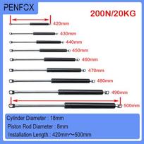 1PC 420-500mm 20kg/200N Universal Strut Bars Gas Spring Support Boot Bonnet Car Caravans Doors Windows Hatches Boat Bus 18-8-170-420