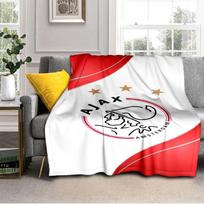AFC Ajax Emblem Design Blanket Outdoor Flannel Blanket for Camping, Hiking, Garden Parties, Picnic Essentials,gift for family and friends 75x90cm
