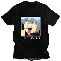 Gintoki Nose Picking Funny Anime T-shirt L