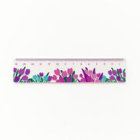 Double-duty Math Drawing Ruler Multifunction Flower Bookmark Creative Dividing Ruler  School D