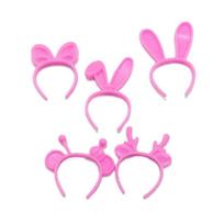 5Pcs Bento Decoration Tools Lunch Bento Box Food Headwear Buffet Sandwich Toppers Decor For Bento Decoration rožinė