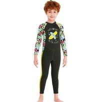 Kids 2.5mm Thick Neoprene Wetsuit Long Sleeve Full Body Diving Suit Snorkeling Surfing Jellyfish Protection Small 2-3Y pilka