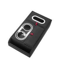Double Cup Holder Tissue Box Arm Rest Height Pad Phone Storage Box Car Armrest Cushion  Auto juoda