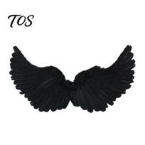 Halloween Cosplay Wings Angel Feather Costume for Kids Adults, Lightweight Fairy Devil Fancy Dress with Elastic Straps, Christmas Party And S