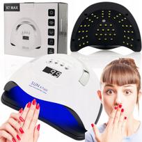 Lampa do paznokci uv hybryd żeli led sun x7 lcd dual mocna 220w manicure