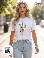 Stylish  Sunny Abstraction  cotton oversized T-shirt 3XL