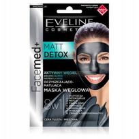 Eveline facemed+ matt detox maska węglowa matująca 2x5 ml