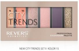 Revers city trends 15 paleta cieni do powiek 6 kolorów mat i perła