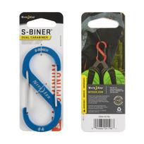 Nite Ize – „S-Biner“ aliumininis dvigubas karabinas Nr. 4 – mėlynas – SBA4-03-R6