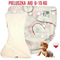 Pieluszka wielorazowa aio kieszonka bambus tęcza nappime