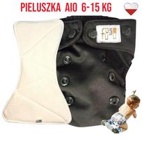 Pieluszka wielorazowa aio kieszonka bambus czarna nappime