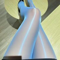 Sexy Women Ultra Thin Open Crotch Oily Shiny Tights Nylon Stockings Transparent Clubwear Clothes Lingerie Pantyhose One Size