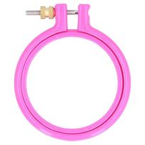 Adjustable Design Cross Stitch Hoop Colorful Adjustable Hoop Ring Durable Plastic Hoop  For DIY Art 3in