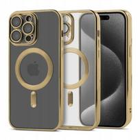 Etui do iphone 12 magsafe magshine obudowa wzmacniana złoty case + szkło