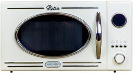 Microwave oven grill microwave retro 1150w 20l cream microwave