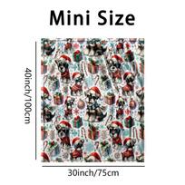 Adorable Puppy & Gifts Design Soft Microfiber Throw Blanket – Cozy for Bed, Sofa, Camping, Picnic & Winter Warmth Decor Size: 75*100cm, Weight: 230 GSM