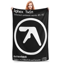 Aphex Twin Richard D James Music Blanket Portable Flannel Sofa Throw Blanket for Home Bedroom Outdoor Throws Bedspread Quilt Size: 75*100cm, Weight: 230 GSM
