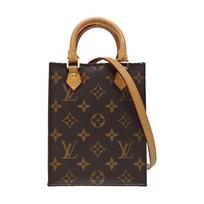 [Pre-Owned] Petit Sac Plat Classic Monogram Music Score Bag Coated Canvas Leather Shoulder Crossbody Tote Mini - Very Good #17R2BMJ ONE SIZE