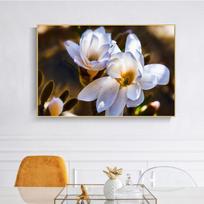 Šiuolaikinės gėlės Plakatai ir spaudiniai Sienos Menas Drobės Tapyba Magnolija Dekoratyvinės nuotraukos svetainės dekoravimui Be rėmelio 20x30cm