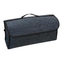 Car Trunk Organizer Storage Bag Box Foldable Soft Felt Auto Car Boot Organizer Travel Tools Stowing Tidying Container Box Gray