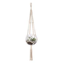 Rankomis austas kabantis augalas gėlių vazono laikiklis krepšelis medvilninės virvės Bonsai kabykla A1003