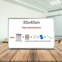 Double-Sided Magnetic Wall-Mounted Whiteboard for Office or Classroom Use