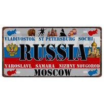 YZFQ Meksika Ispanija Metalinis skardinis ženklas Kolumbija JAV Plakatas Sienai Restoranui Barui Namų Dekoras 30X15CM Pritaikomas DC-1512A 15x30cm(5.9x7.8inch)