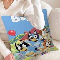 Cartoon B-Blueys Stitch Lucky Dragon Pillow Cover Sofa Cushion Cover Home Room Decoration Children Gift 30cmx30cm