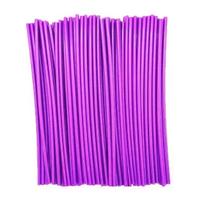 72Pcs Motorcycle Wheel Spoked Protector Wraps Rims Skin Trim Covers Pipe For Motocross Bicycle Bike Cool Accessories violetinė