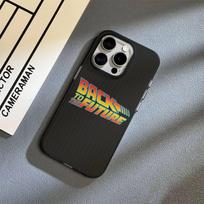 Back To The Future Soft Corrugated Transparent Phone Case For IPhone 17 15 16 11 12 13 14 Pro Max Plus Pro iPhone 13