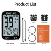 Wireless Bike Computer GPS Speedometer&Odometer Waterproof Multi-Functions Bike Computer with Auto Start/Stop/Backlight Holder BKV-3001W-A