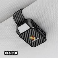 Car Sun Visor Glasses Clip Interior Sunglasses Holder Accessory for Porsche Panamera Cayenne Taycan 911 718 Macan Carrera-GT 918