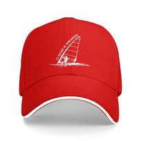 Rather Be Windsurfing Baseball Caps Outdoor Unisex Hats One Size blue