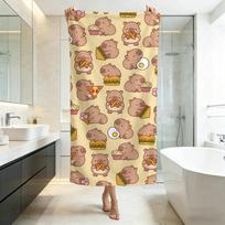 Cute K-Kapibaras Towel Five-Star Hotel Quality Eco-Friendly Ultra Soft Thick Towels & Beach Towels 50X100cm