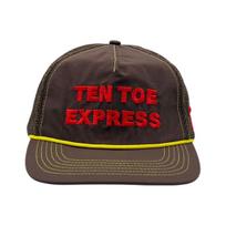 Alex Zono Ten Toe Express Trucker Hat Brown ONE SIZE ruda