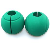 1 Pair Weightlifting Silicone Dumbbell Grip Anti-scratch Fitness Equipment  Dumbbell žalia