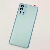 A+++ For OnePlus 9R Glass Battery Cover Hard Back Door Lid Rear Housing Panel + Adhesive + Camera Lens mėlyna