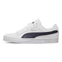 PUMA Smash Vulc Unisex Lightweight Wear Resistant Low Top Skate Shoes White Blue 359622-10 37