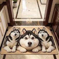 2D Flat Bathroom Carpet Water-absorbing Bedroom Door Rug Optical Illusion Doormat  Home Decor 40×60CM-Style-A