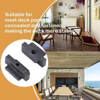 100pcs Easy Installation Deck Fastener Clips With Metal Screws Composite Decking Clips  Outdoor