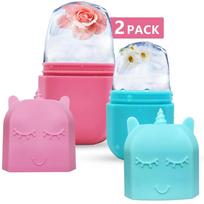 Ice Roller for Face, Silicone Ice Cream Mold for Neck Face Eyes, 2 Pack Ice Pods, Face Roller, Improve Relief of Face and Eye Puffiness, Frozen Face R