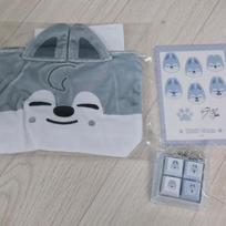 STRAY KIDS Banchan Keyring Wolfchan Koozie Keyring Pouch Stickers (Set)